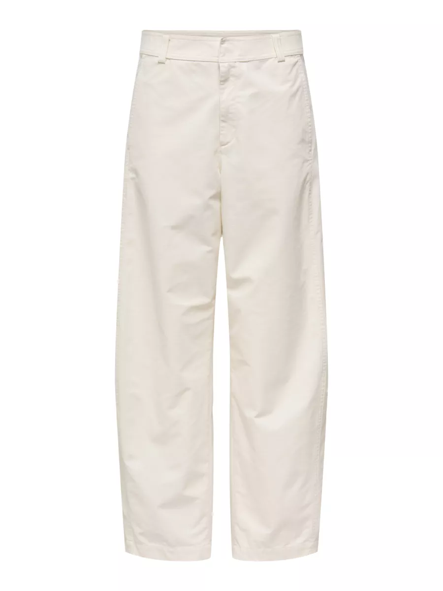 ONLY-ONLCLAIR MW BARREL PANT PNT NOOS-15371522-Tofu-CREME