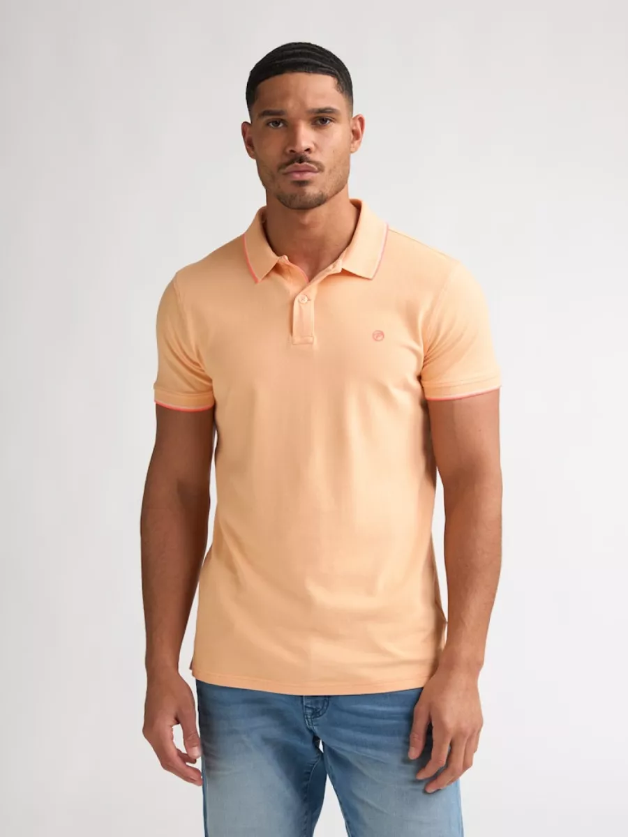 PETROL INDUSTRIES-Men Polo Short Sleeve-M-ROS-POL003-2125 Tropical orange-ORANJE