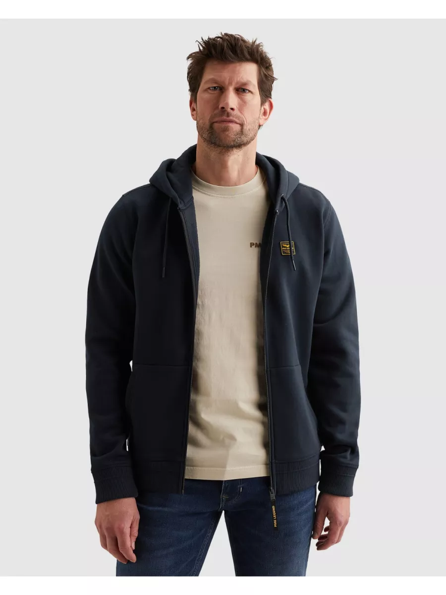 PME LEGEND-Hooded 3t cross fleece-PSW2602422-5281 Salute-BLUE