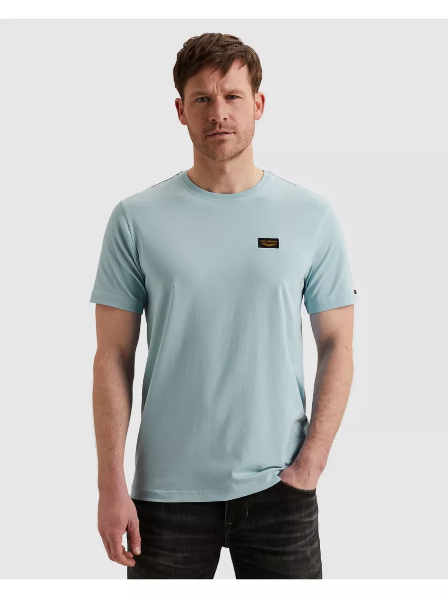 PME LEGEND-Short sleeve r-neck American Class-PTSS0000555-5326 Airy blue-BLUE