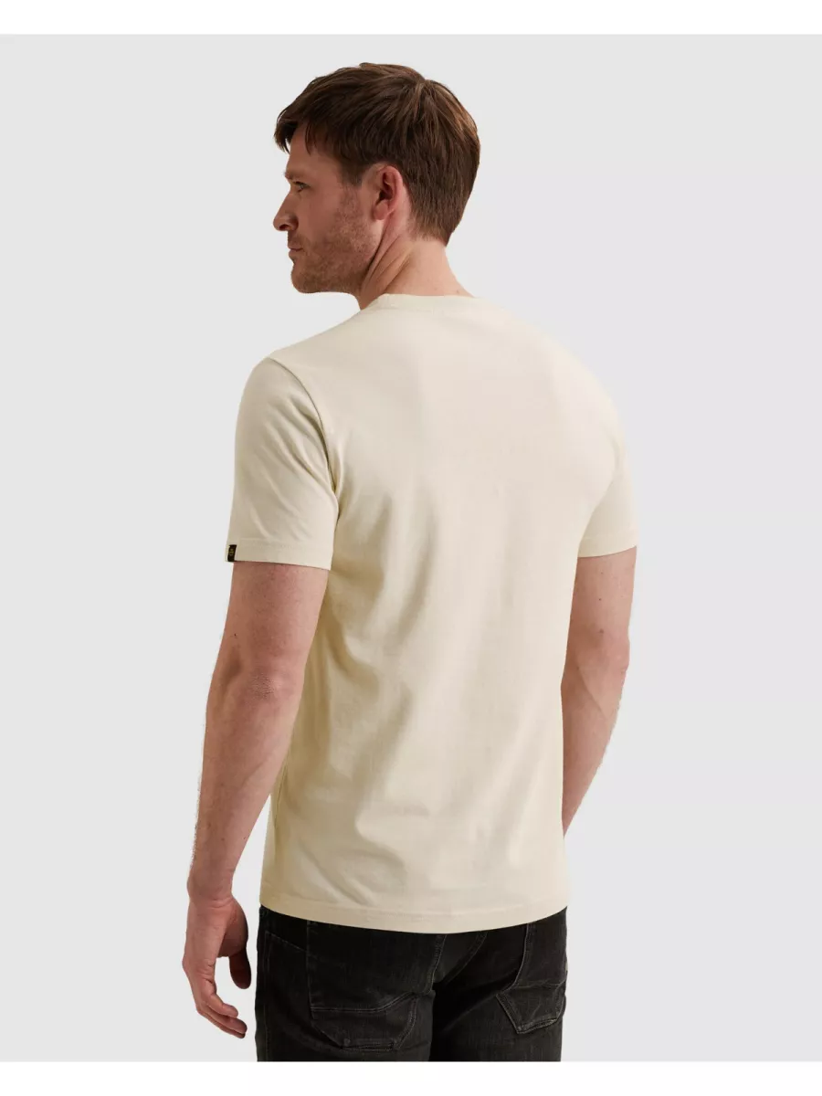 PME LEGEND-Short sleeve r-neck heavy jersey f-PTSS2603570-7013 Bone white-BEIGE