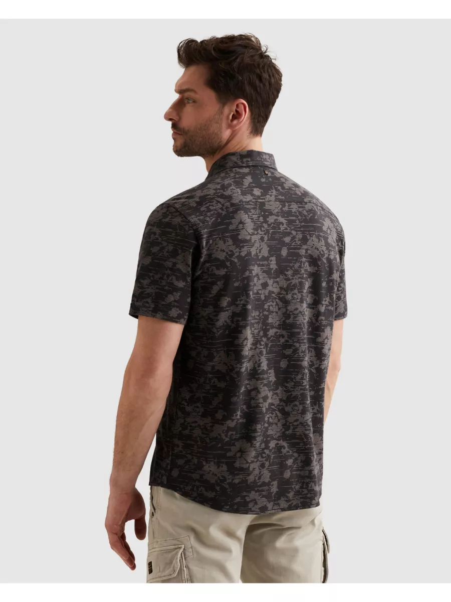 PME LEGEND-Short Sleeve Shirt Aop On Jersey P-PSIS2603254-5278 Graphite-ANTRACIET