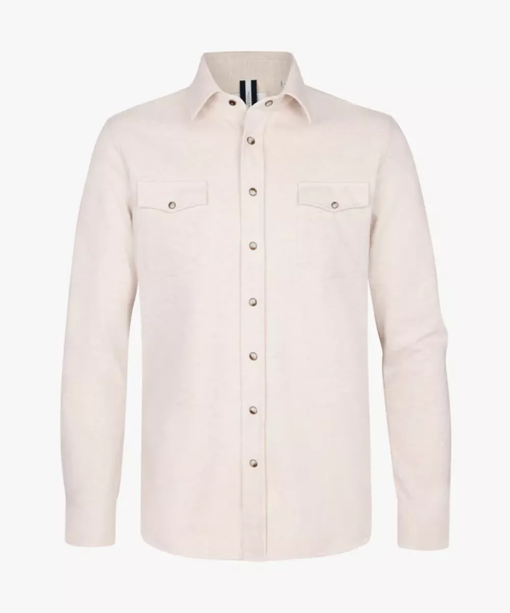 Profuomo-Overshirt western-PPXF10001A-F1 Sand-ZAND