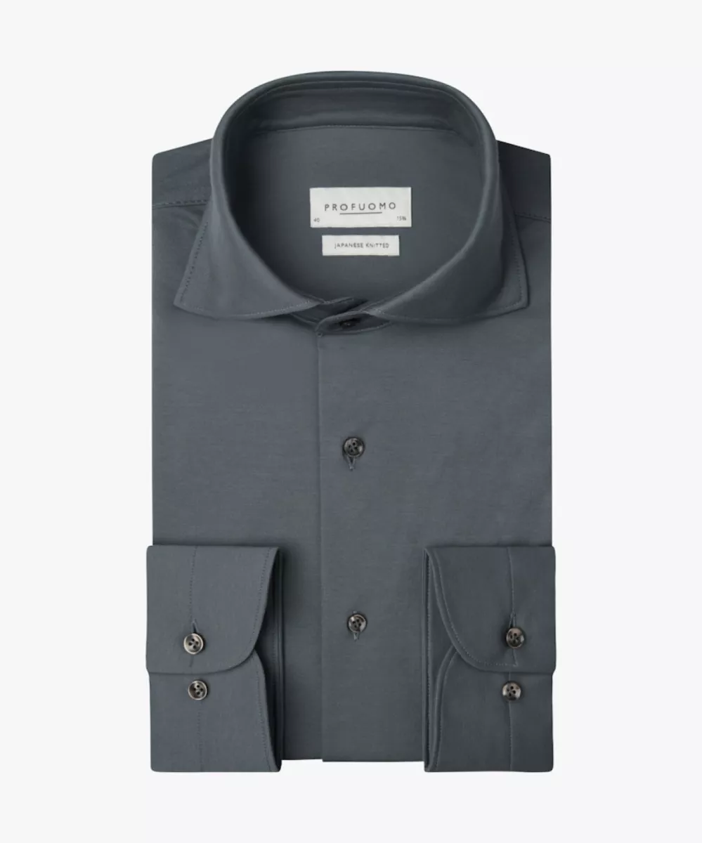 Profuomo-Shirt x-cutaway sf-PPXH10032O-M2 Mid blue-BLAUW