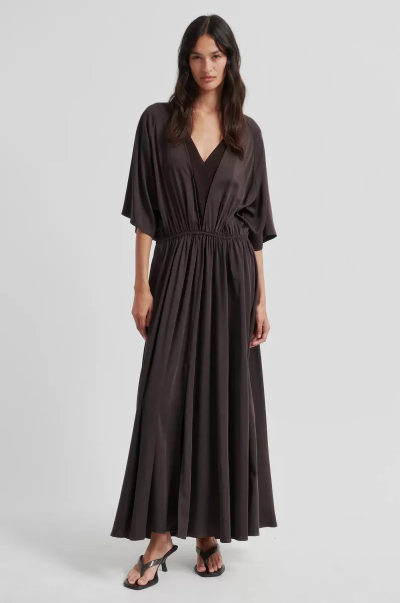 Second Female-Dress-Shera Dress-6150 Chocolate Tort-CHOCOLADE