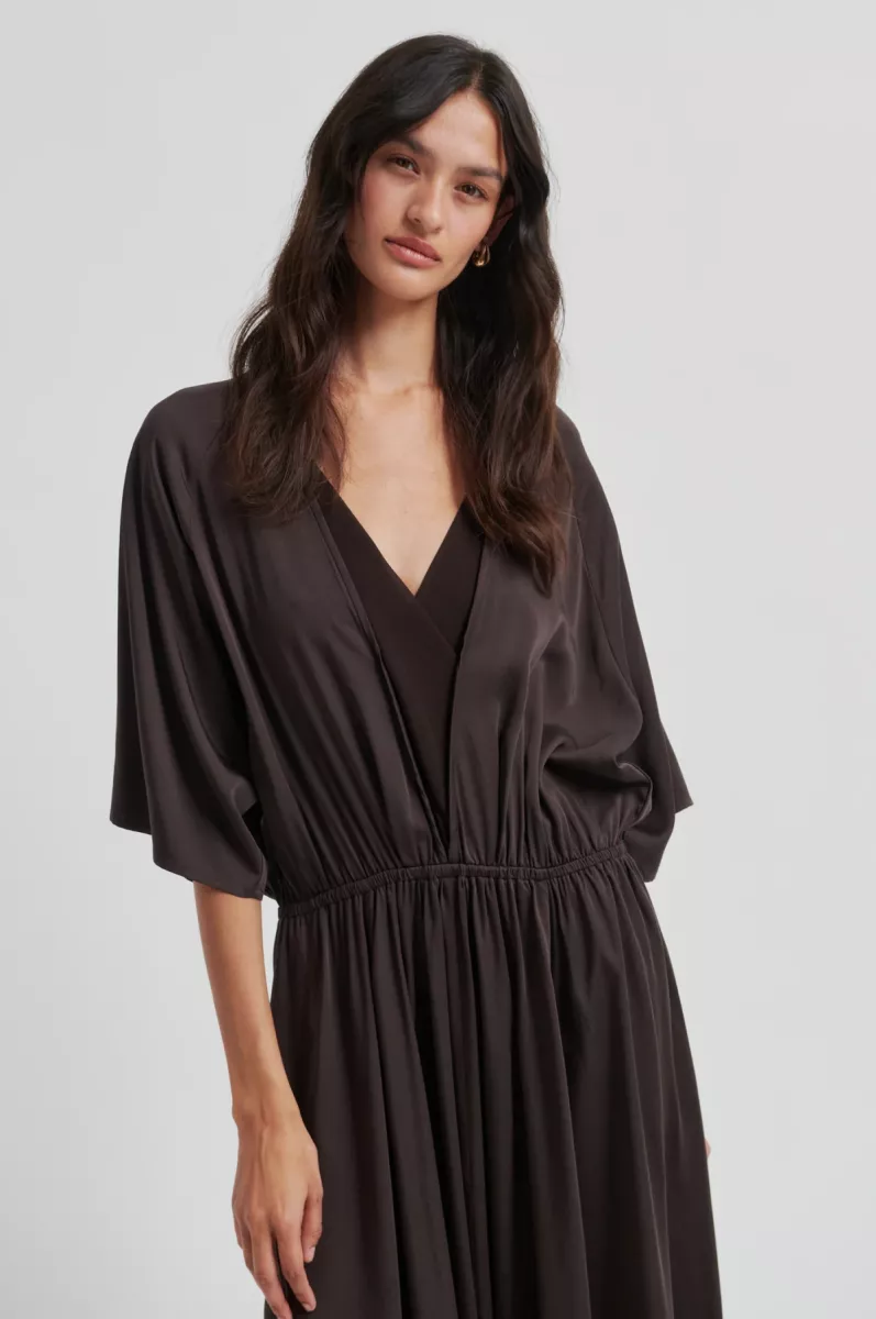 Second Female-Dress-Shera Dress-6150 Chocolate Tort-CHOCOLADE