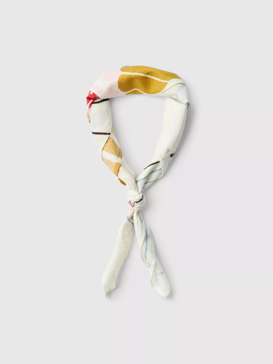 Selected Femme-SLFSARA AMOUR SCARF-16101096-Egret-CREME