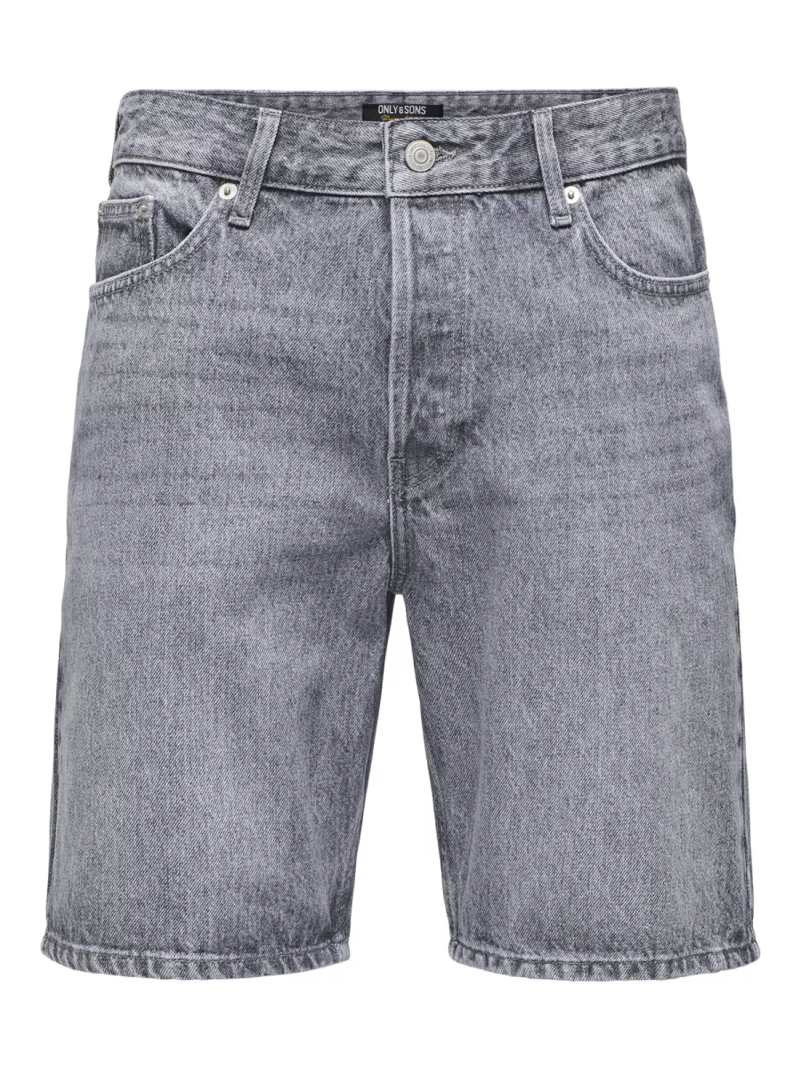 SONS-ONSEDGE MG 2042 TAI DNM SHORTS NOOS-22032042-Medium grey denim-GRIJS