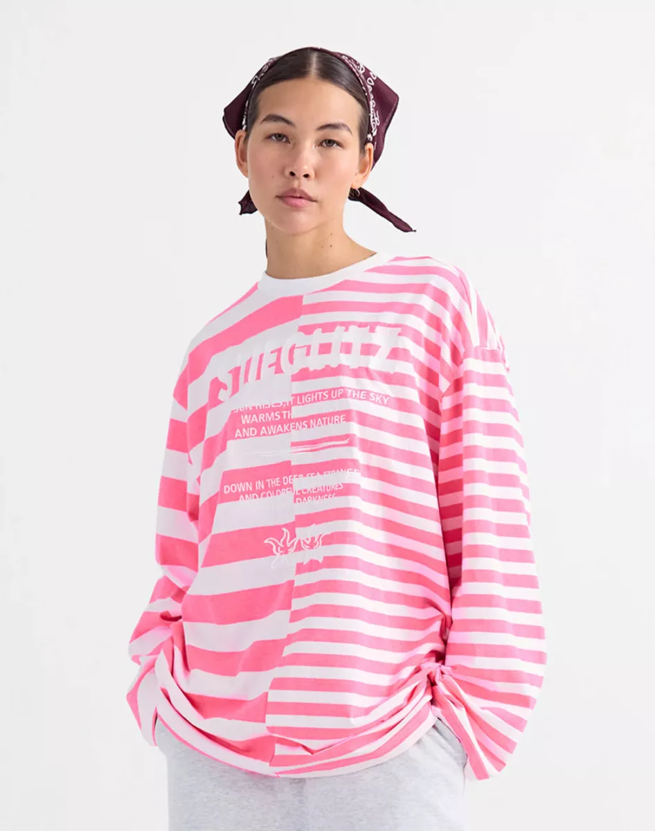 Stieglitz-Tacito Wide Skate Longsleeve-S2602078-007 Pink-PINK