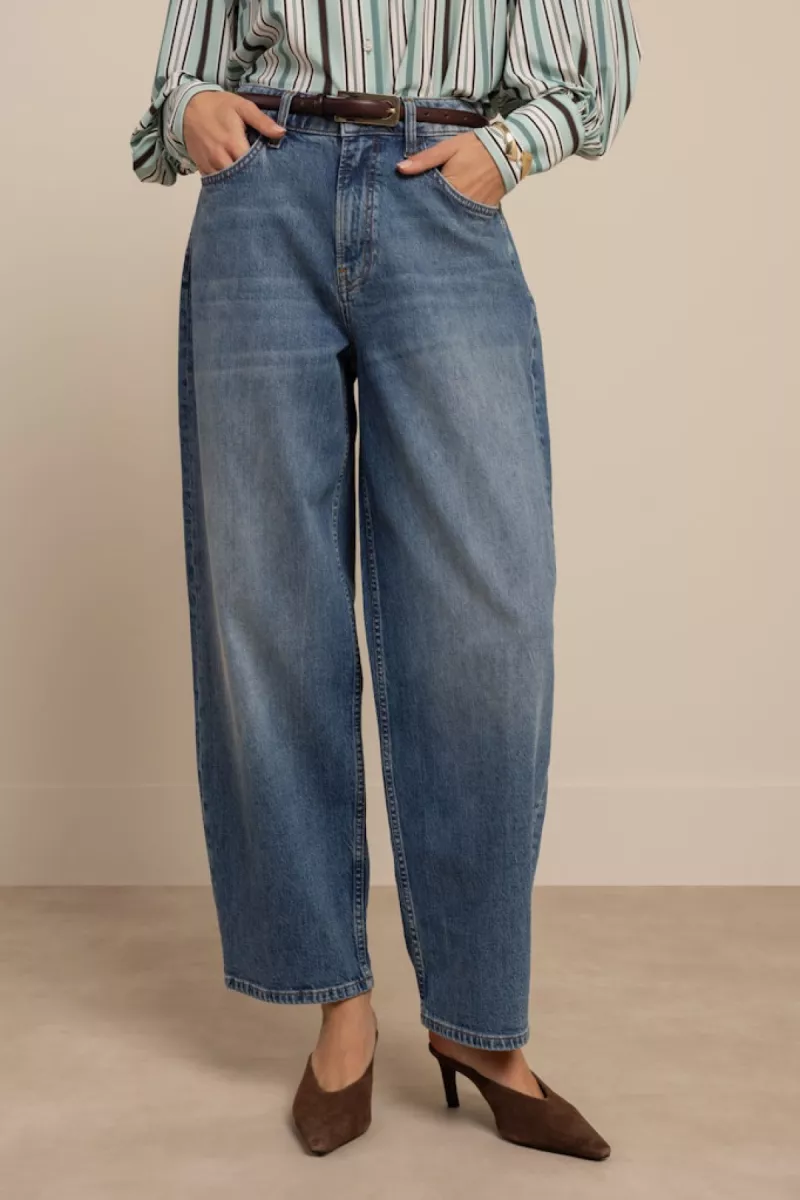STUDIO ANNELOES-Babet denim trousers-13597-6400 Jeans-DENIM