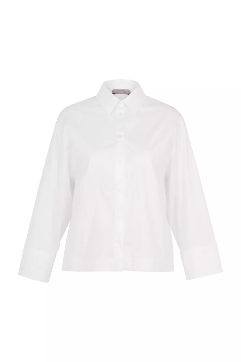 STUDIO ANNELOES-Erina poplin blouse-13585-1000 White-WIT