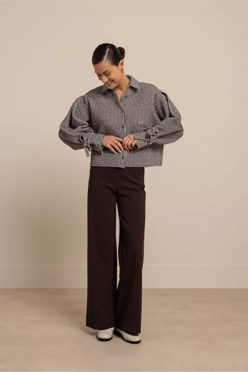 studio-anneloes-ivara-structure-blouse-13569-8713-bruin-2 STUDIO ANNELOES-Ivara structure blouse-13569-8713-BRUIN