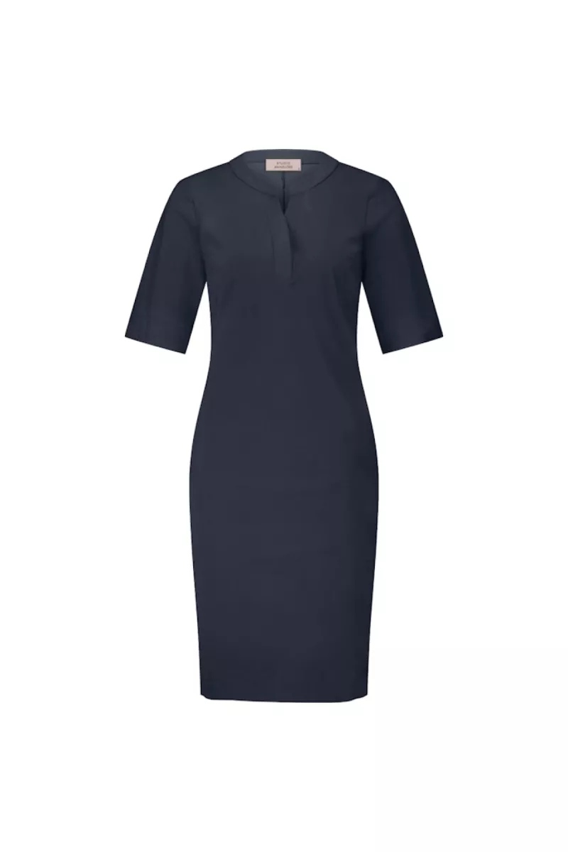 STUDIO ANNELOES-Simplicity ssl dress-91535-6900 Dark blue-DONKER BLAUW