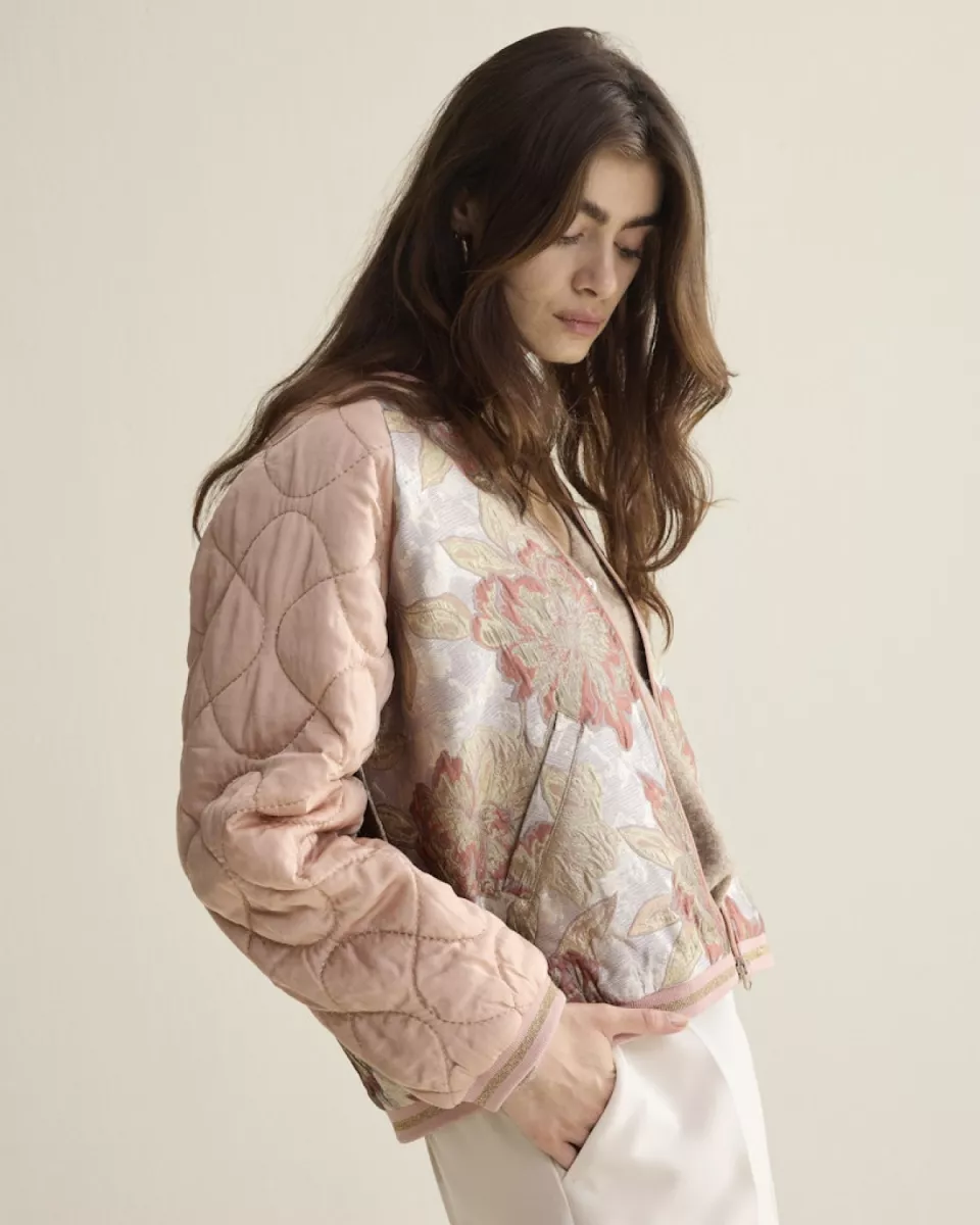 Summum-Jacket rose jacquard mix-1s1294-12425-570 Faded rose-ROSE