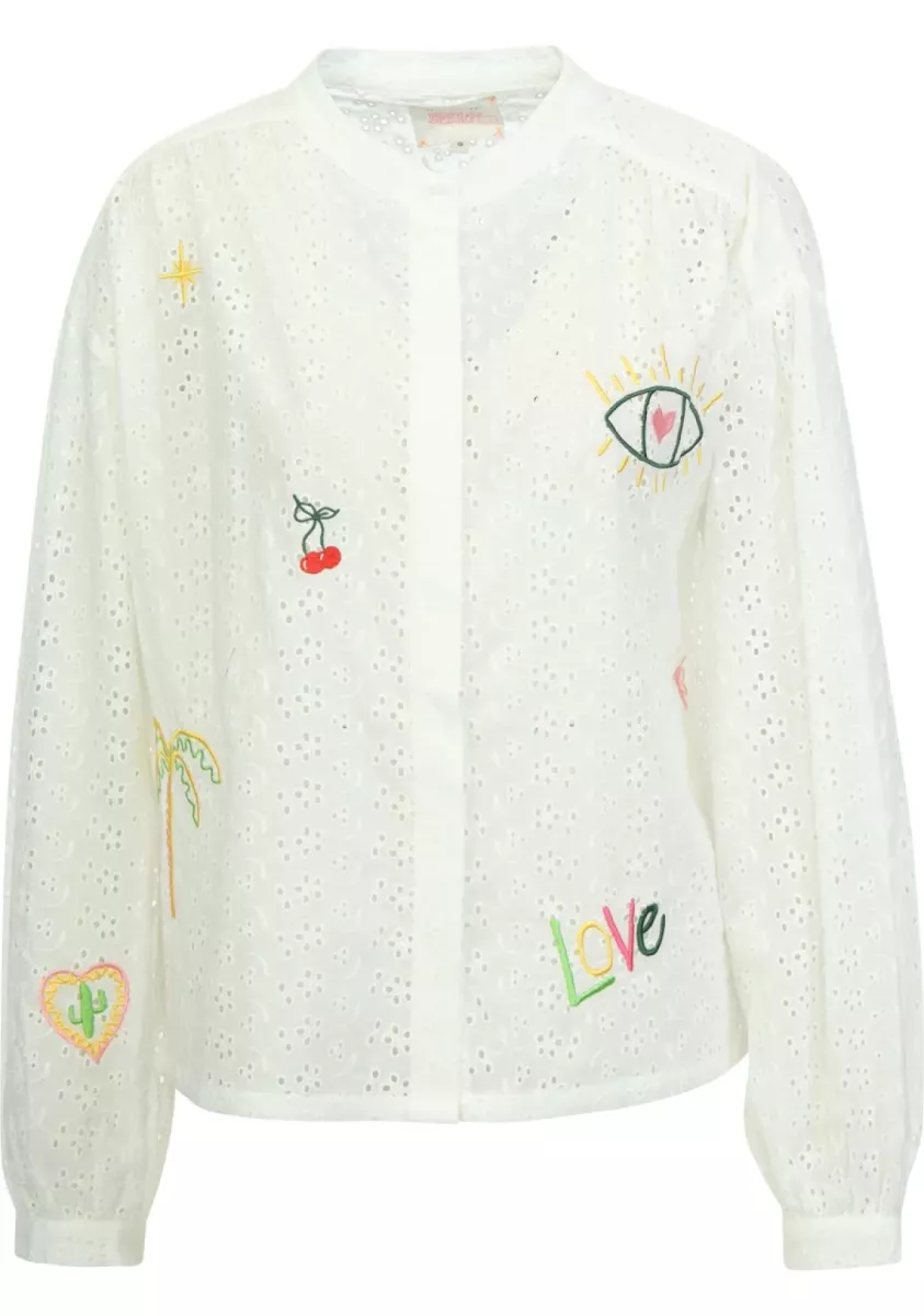 The Shirt Project-Blouse-51456-1950 Offwhite-OFF WHITE