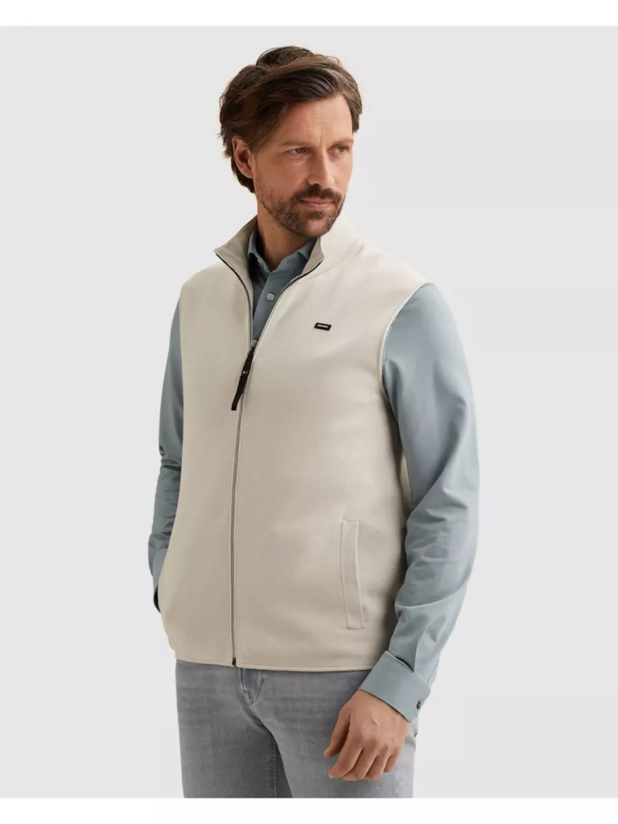 Vanguard-Bodywarmer cotton modal mouline re-VKC2602359-9017 Moonstruck-LICHT-/ZACHT GEEL