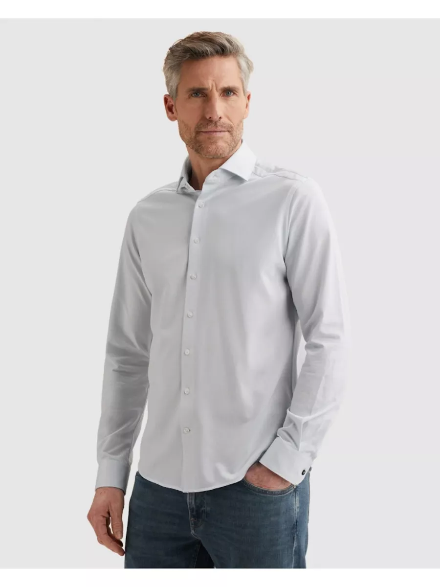 Vanguard-LONG SLEEVE SHIRT CF Oxford Jersey-VSI2602202-4295 Skyway-BLAUW