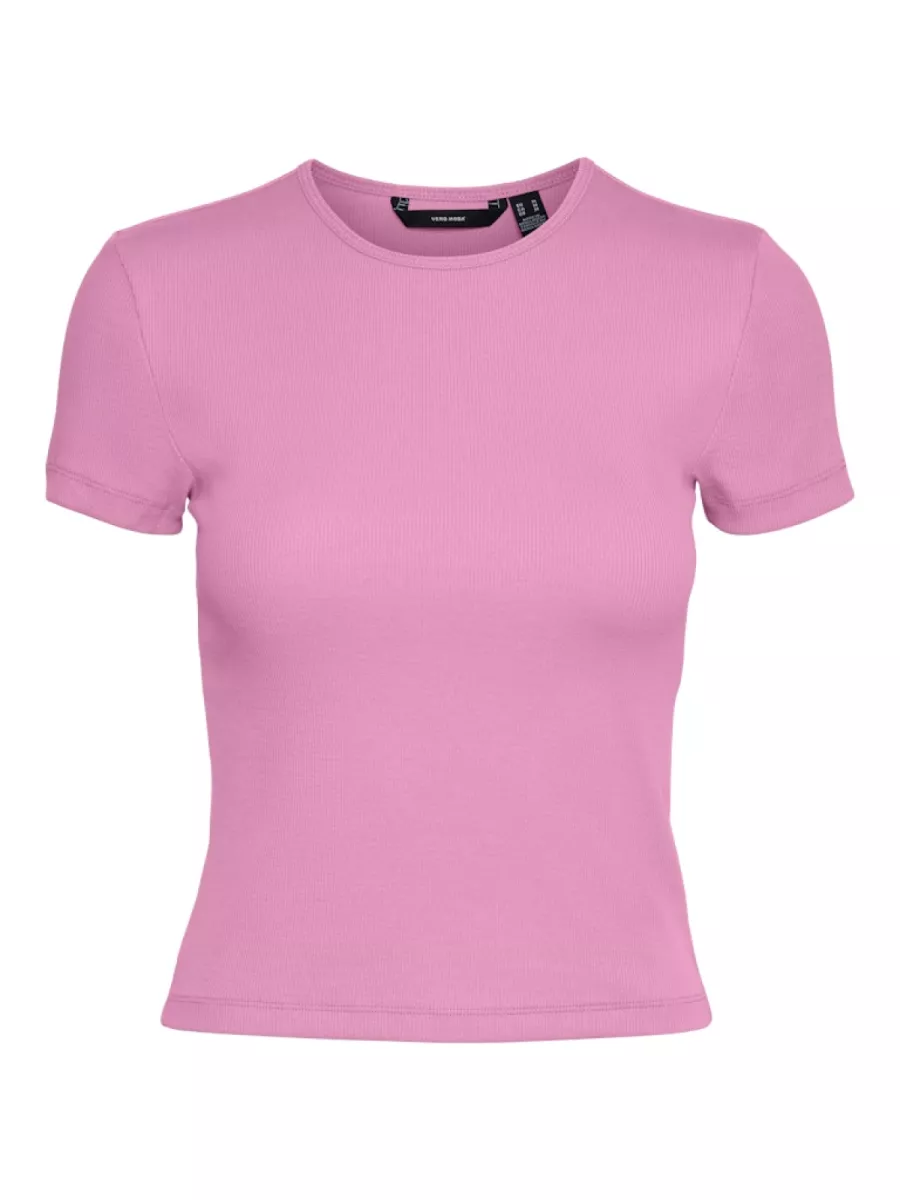 VERO MODA-VMCHLOE SS SHORT TOP JRS NOOS-10306894-Pink Cosmos-PINK