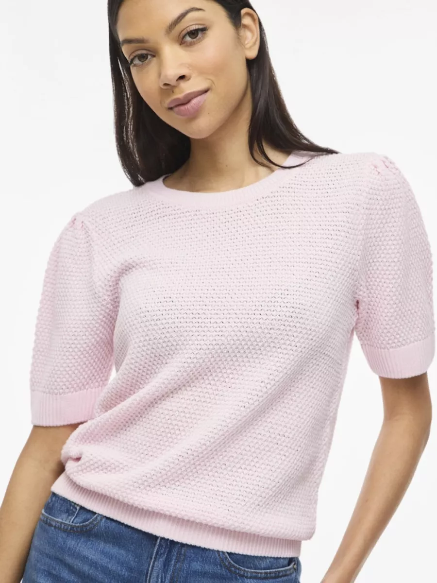 vila-vidalo-o-neck-s-s-knit-top-noos-14084421-cherry-blossom-licht-rose-2 VILA-VIDALO O-NECK S/S KNIT TOP - NOOS-14084421-Cherry Blossom-LICHT ROSE