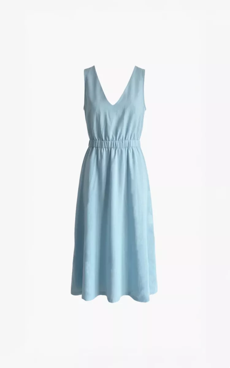 Aimee The Label-Dress-Melina-Light Blue-LICHT BLAUW