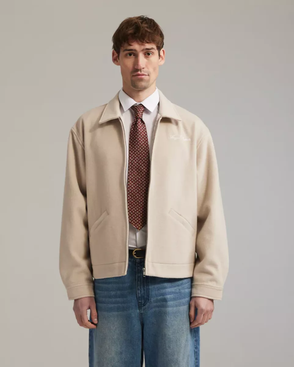 Ange projects-Boiled wool jacket-26-SS-004-Ecru-ECRU