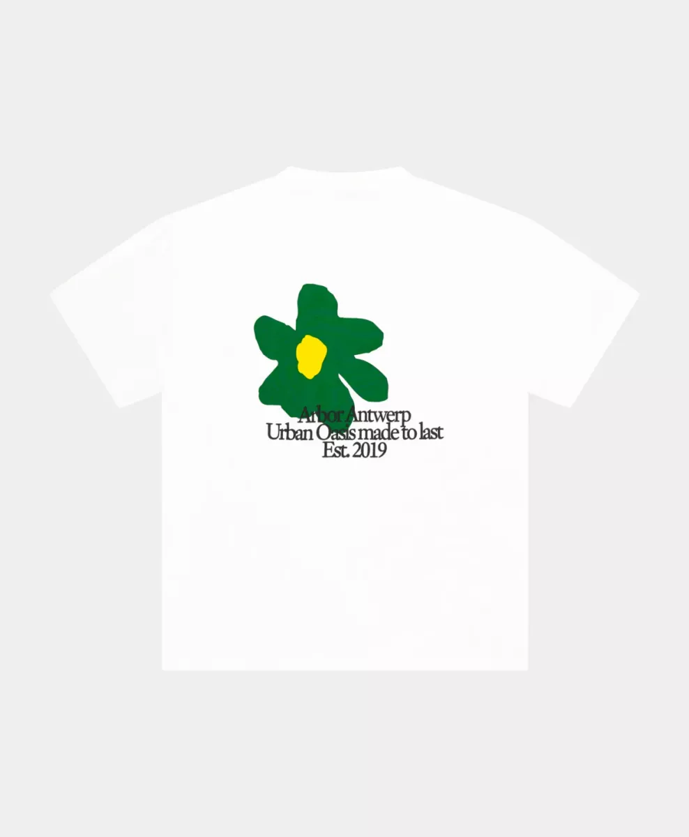 Arbor antwerp--Flower oasis t-shirt-Green-GROEN