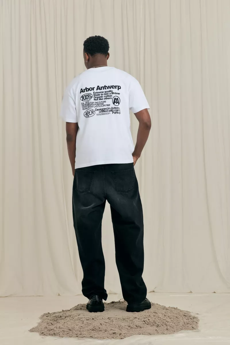 Arbor antwerp--Quality t-shirt-Black-ZWART