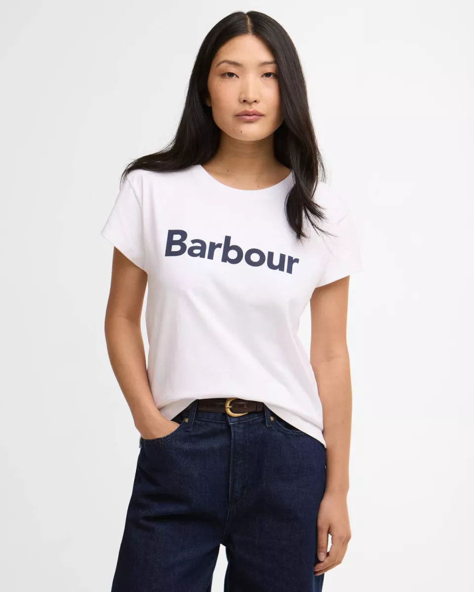 Barbour-Hartland t-shirt-LTS0717-WH11 White-WIT