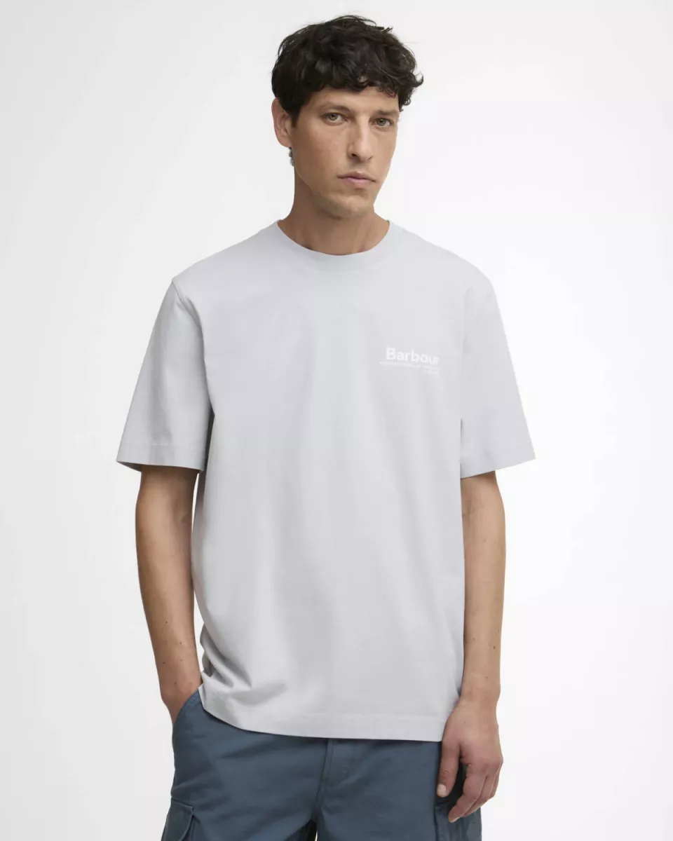 Barbour-Wildfell relaxed graphic t-shirt-MTS1551-BU21 Blue haze-BLAUW