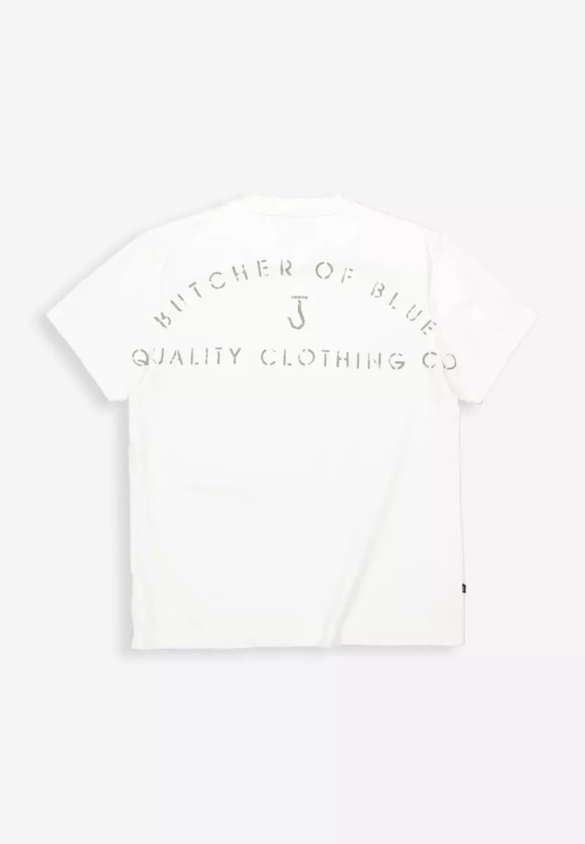 BUTCHER OF BLUE-Army QCC loose tee-M2613040-112 Titan white-OFF WHITE