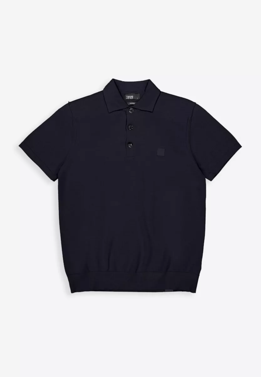 BUTCHER OF BLUE-Clifden co polo ss-M2616018-890 Alaska blue-BLAUW