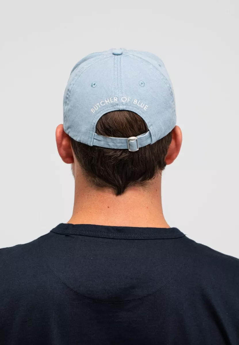 BUTCHER OF BLUE-Dad cap-M2619003-856 Shark blue-LICHT BLAUW