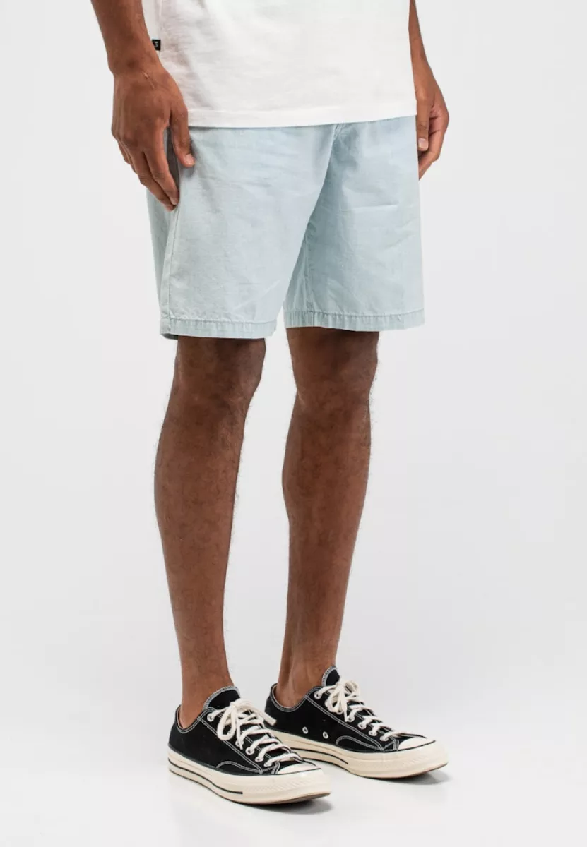 BUTCHER OF BLUE-Dan chambray short-M2611016-856 Shark blue-LICHT BLAUW