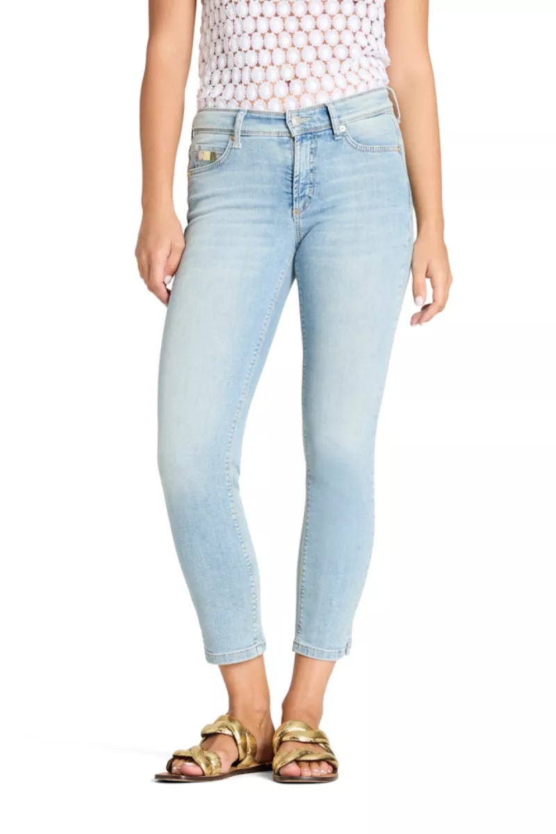 CAMBIO-Piper short-9128 0083 44-5251 Contrast bleach-DENIM