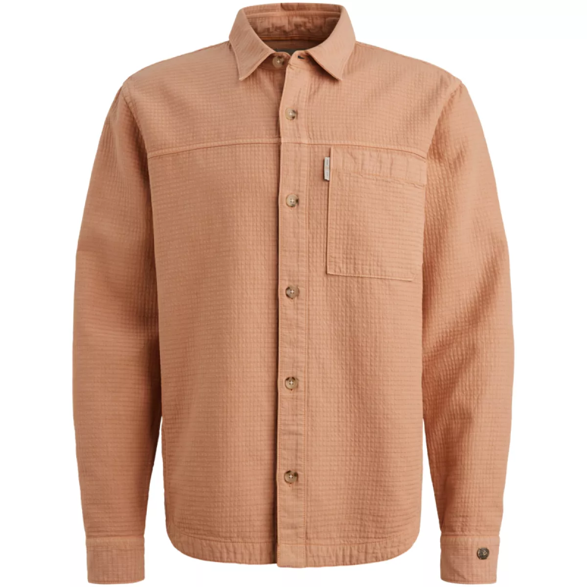 CAST IRON-LONG SLEEVE SHIRT GD Block structu-CSI2603224-3018 Cafe creme-CAFE