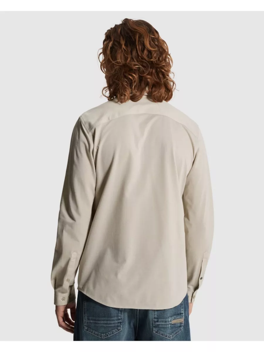 CAST IRON-LONG SLEEVE SHIRT Tec Fine Jersey-CSI2603221-8023 Aluminum-LICHT-/PAREL GRIJS
