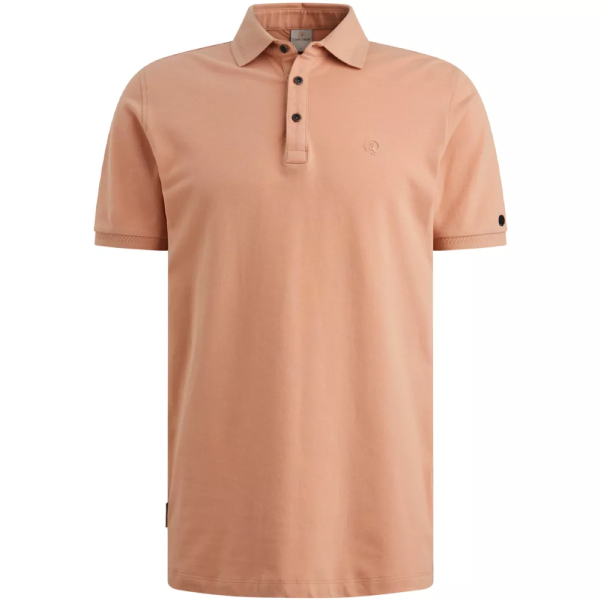 CAST IRON-Short sleeve polo slim fit fine pique-CPSS2603851-3018 Cafe creme-CAFE