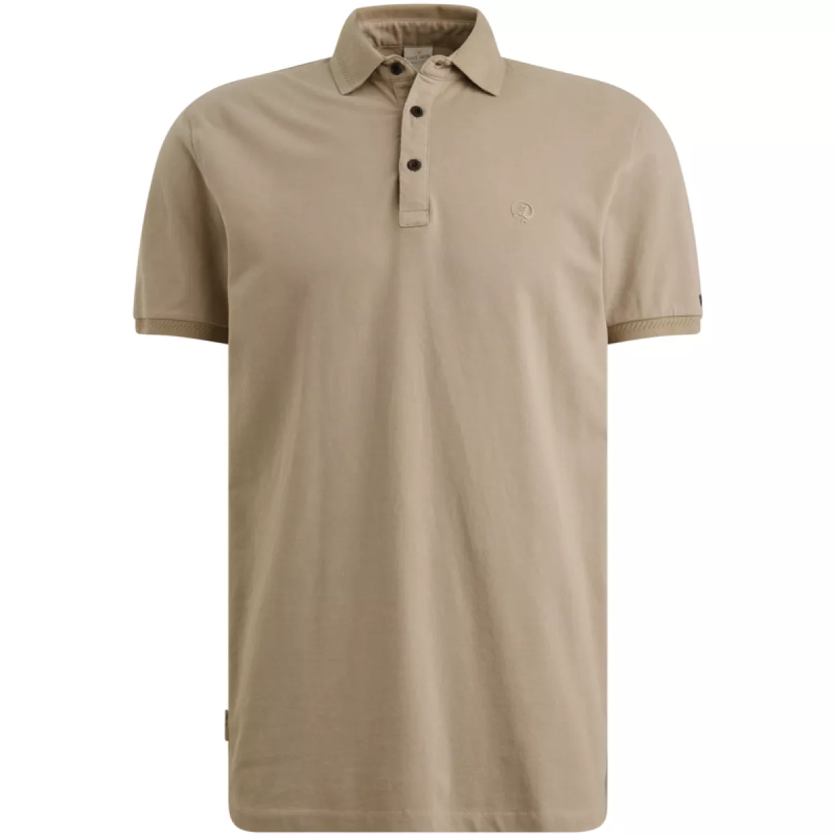 CAST IRON-Short sleeve polo slim fit fine pique-CPSS2603851-8023 Aluminum-LICHT-/PAREL GRIJS