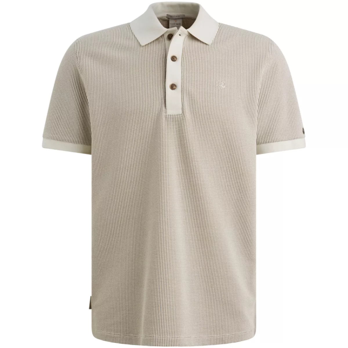 CAST IRON-Short sleeve r-neck regular fit tw-CPSS2603852-7178 White onyx-WIT