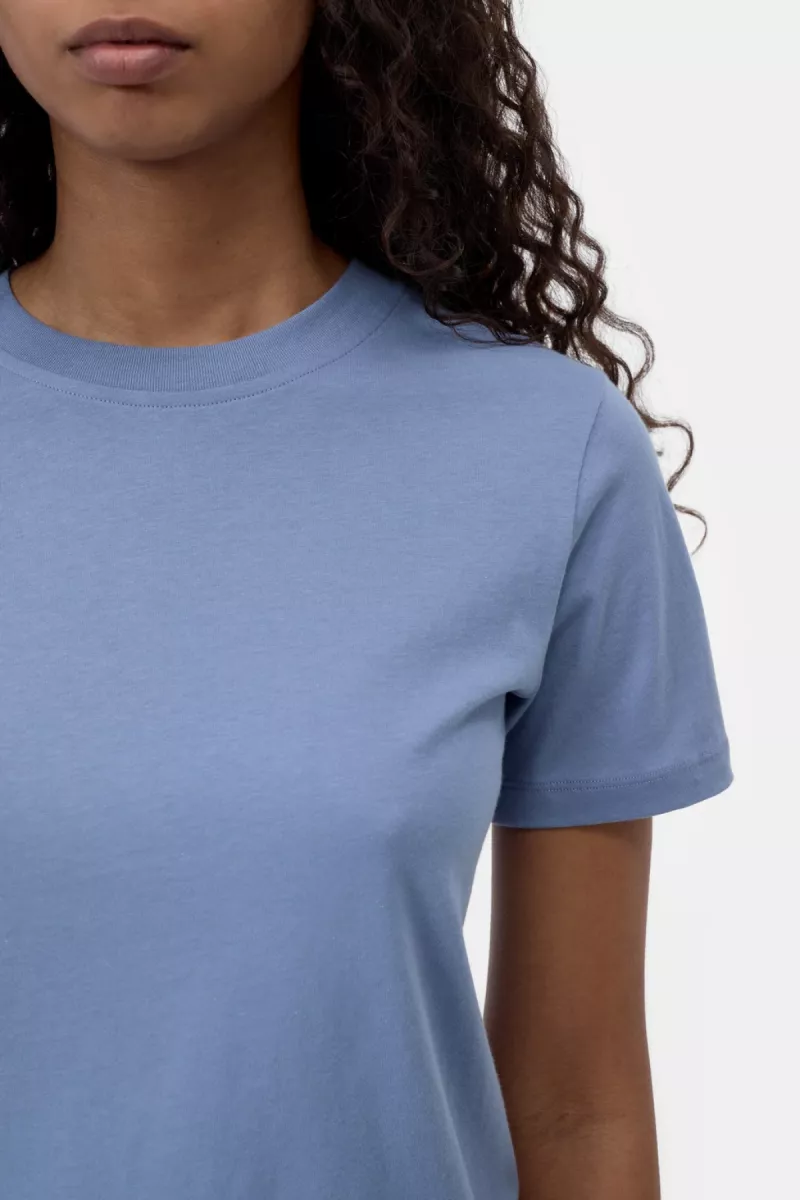 Closed-Basic t-shirt-C95200-40N-22-531 Stone blue-BLAUW