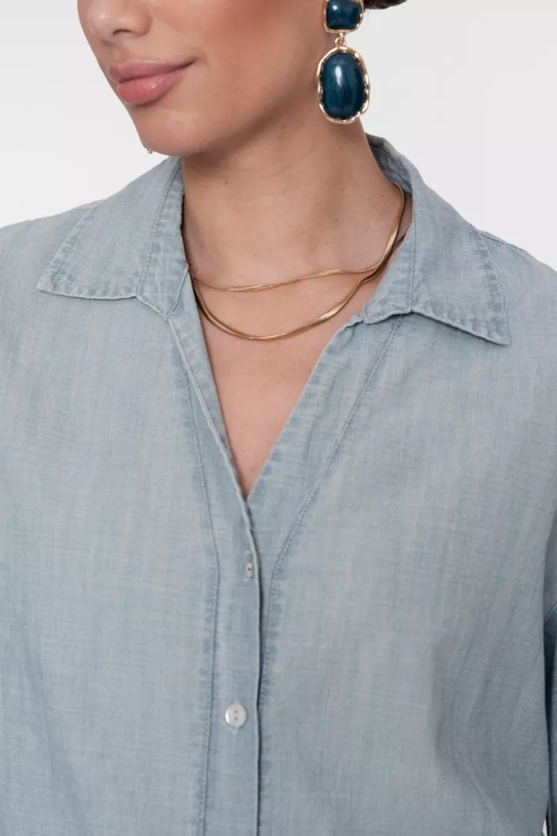 geisha-blouse-chambray-with-tape-63161-70-635-jeansblue-denim-3 GEISHA-Blouse chambray with tape-63161-70-635 Jeansblue-DENIM