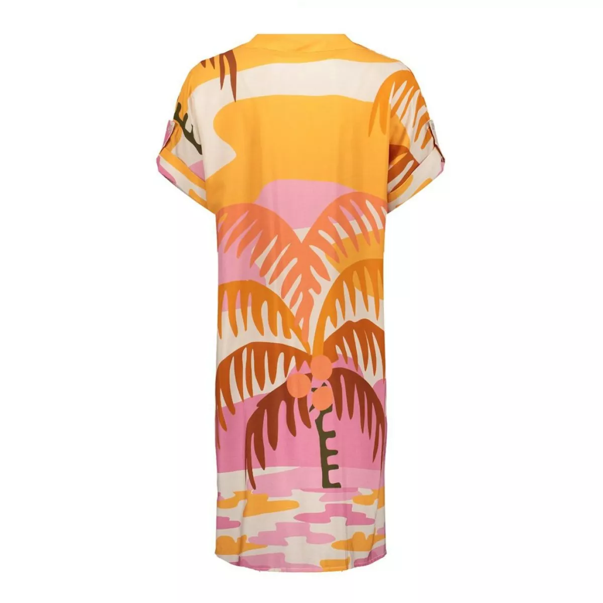 geisha-dress-palmtree-67357-70-420-pink-coral-rose-4 GEISHA-Dress palmtree-67357-70-420 Pink/coral-ROSE