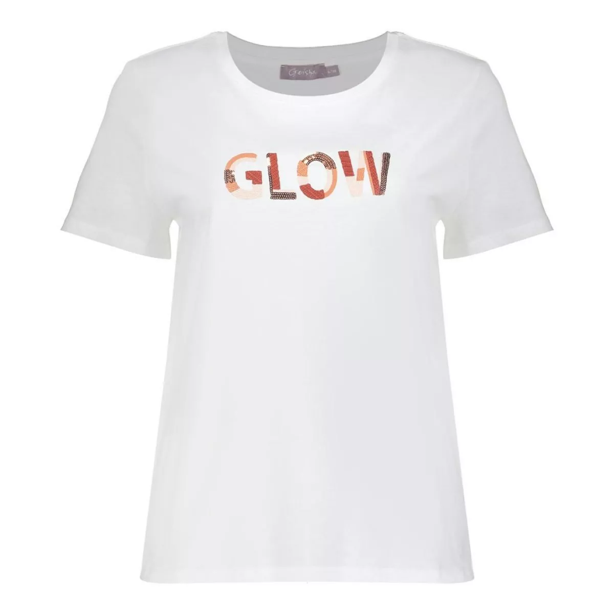 GEISHA-T-shirt glow-62084-41-10 off-white/light pink-OFF WHITE