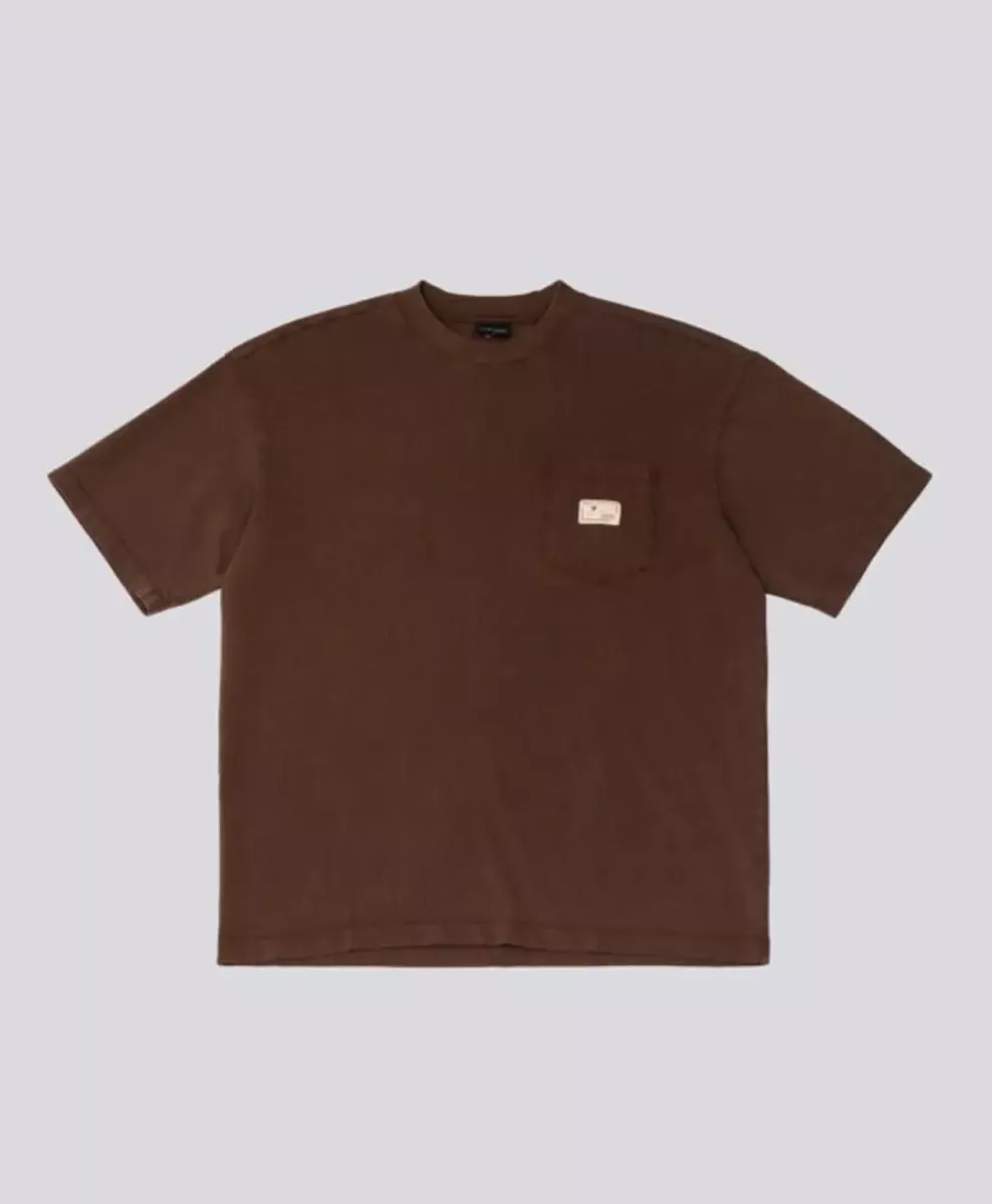 Goodies Sportive-Premium washed chocolate tee-PWCT26-Brown-BRUIN