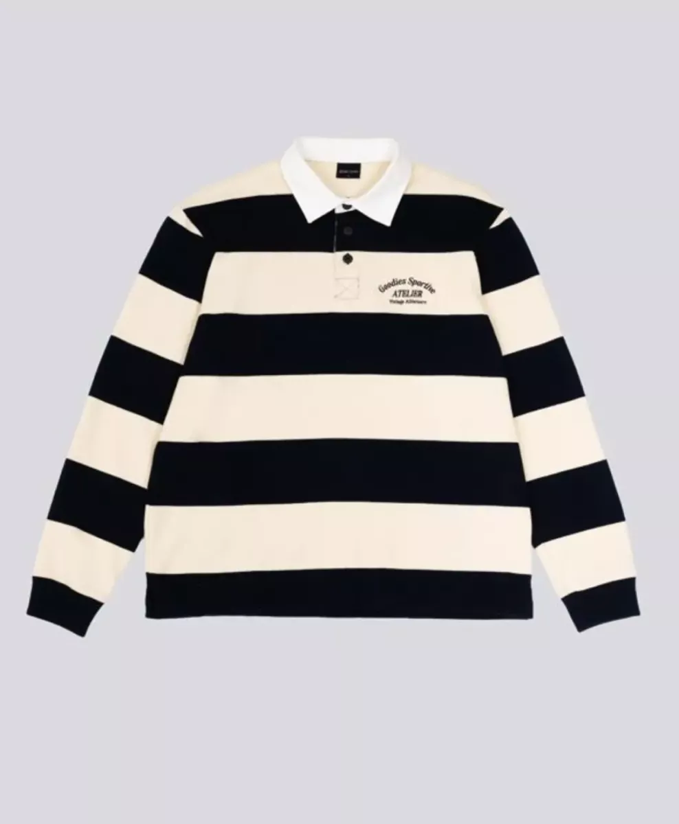 Goodies Sportive-Rich kid premium polo-RKPP26-Ecru navy-ECRU