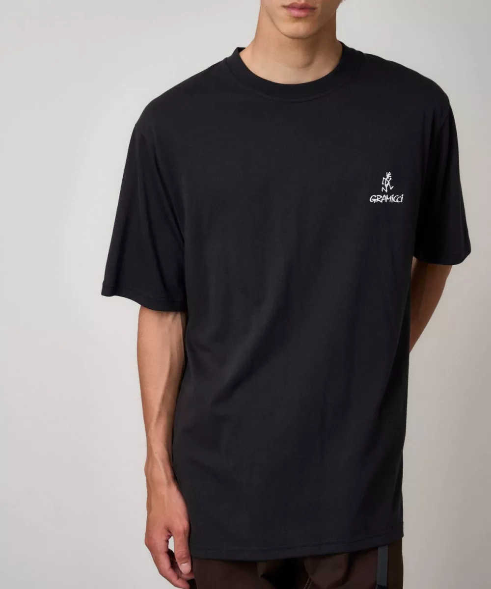 Gramicci-One point logo tee-G4SU-T096-Black-ZWART