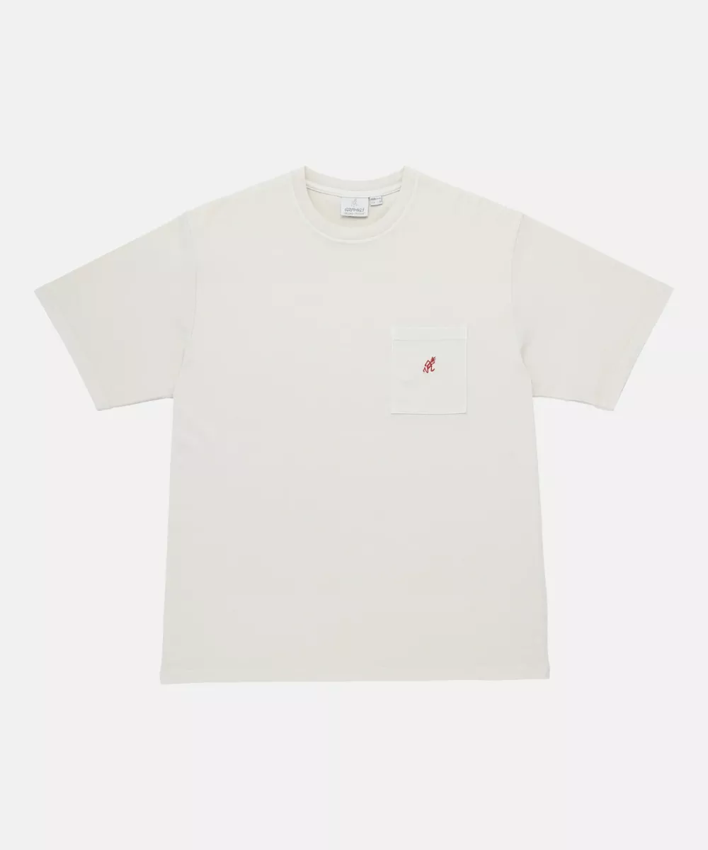 Gramicci-One point tee-G304-OGJ-White-WIT