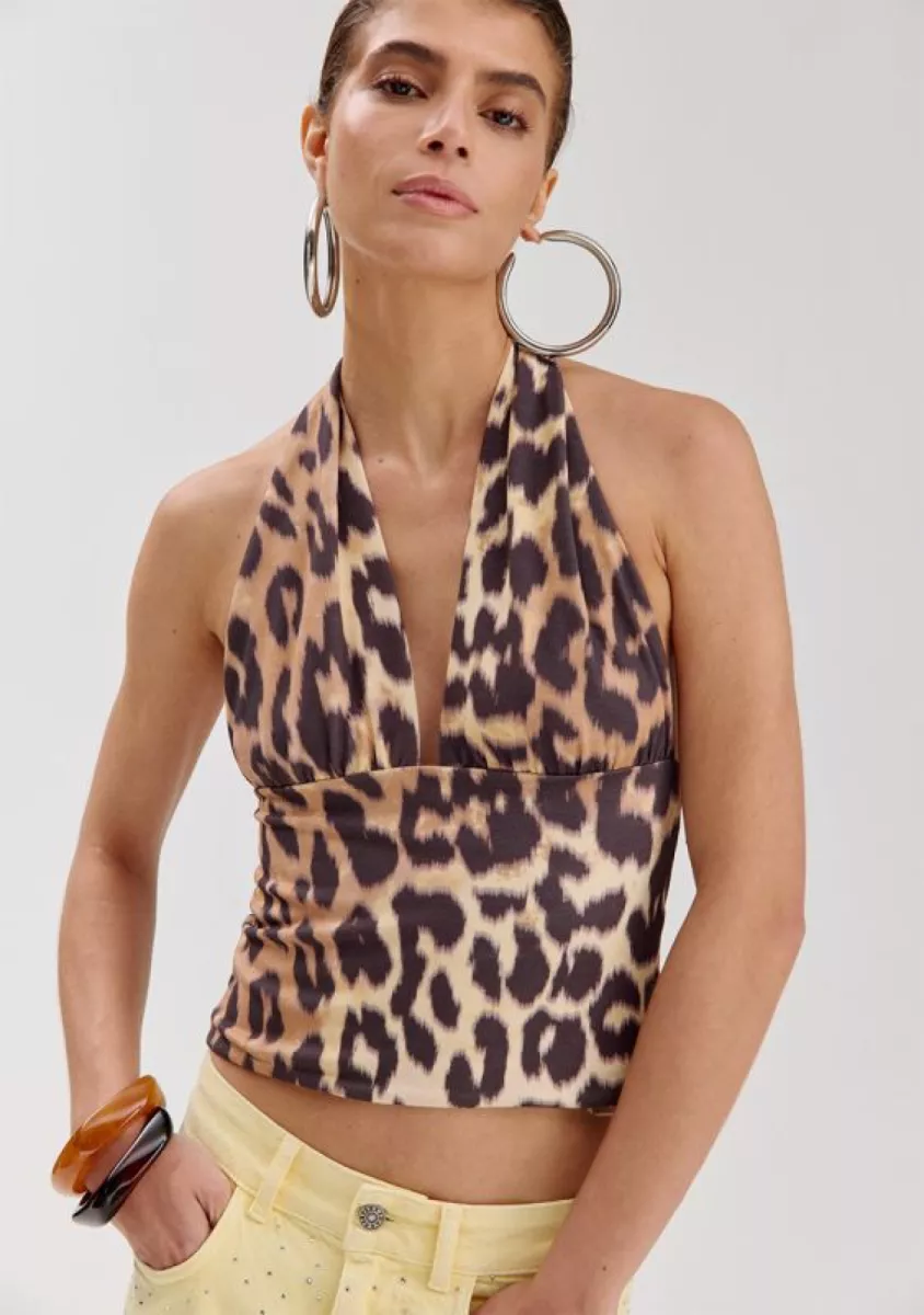 Harper & Yve--SS6T400-1104 Lexie Leopard Light-BRUIN COMBINATIES