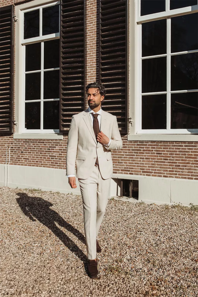 Hugo Boss-H-Huge-2Pcs-253-50561834 Pant-286 Open beige-BEIGE