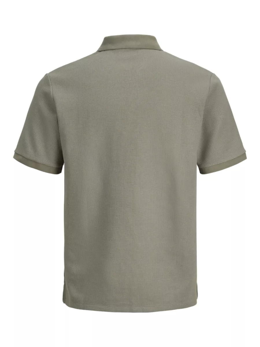 JACK & JONES-JJEAUSTIN POLO SS NOOS-12268130-Vetiver-TAUPE